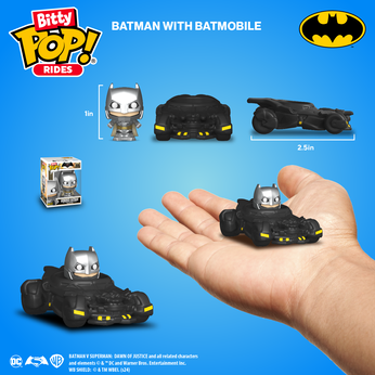 Bitty Pop! Rides Batman with Batmobile, Image 2